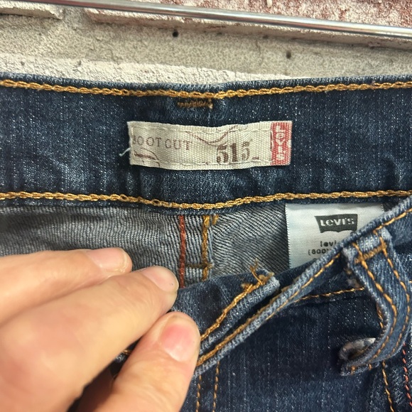 Levi ladies 6 dark denim bootcut jeans - Picture 4 of 9